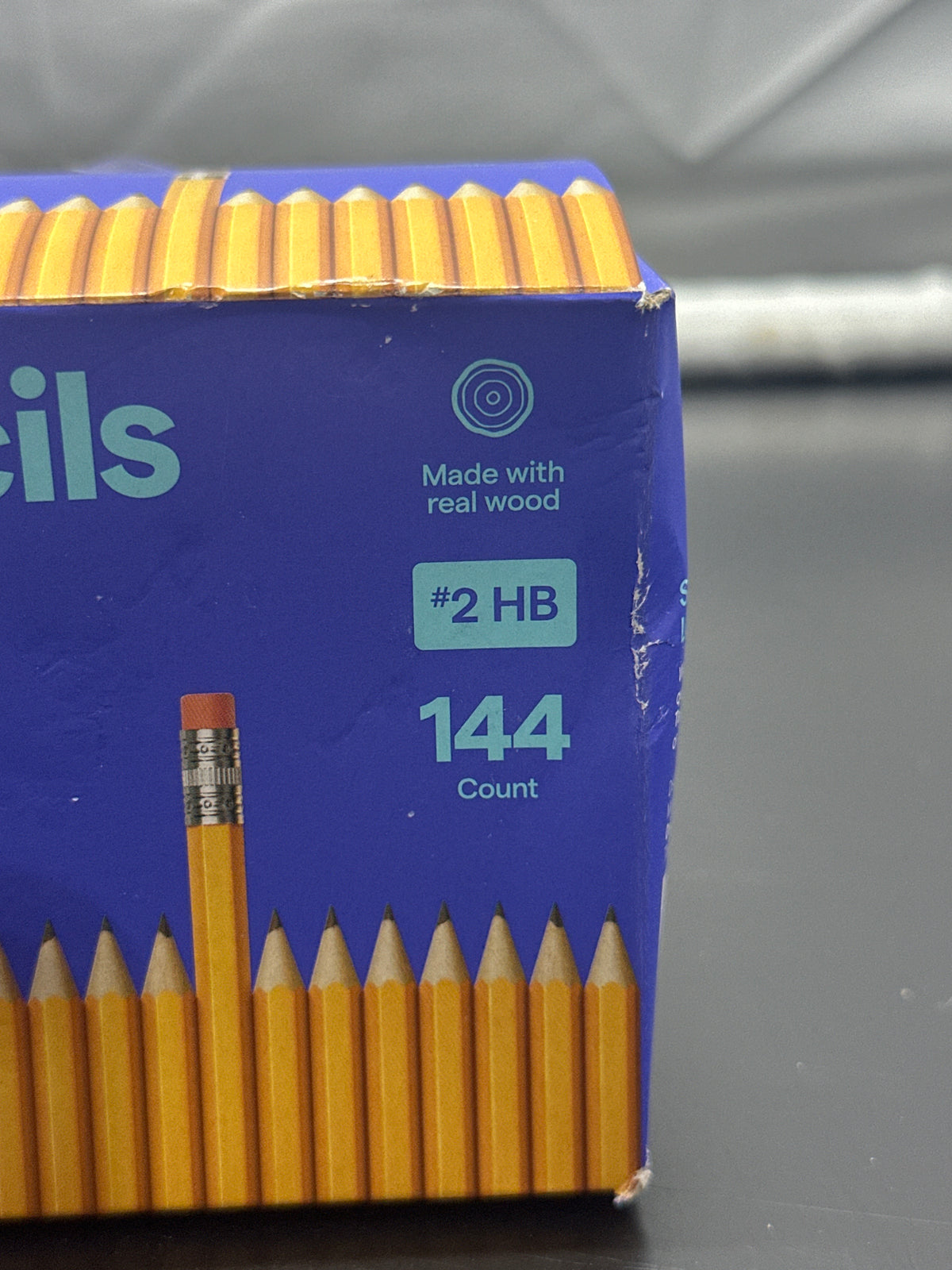 up and up sharpened number 2 HB pencils package detail