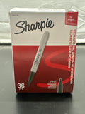 Sharpie fine point permanent markers black 36 count