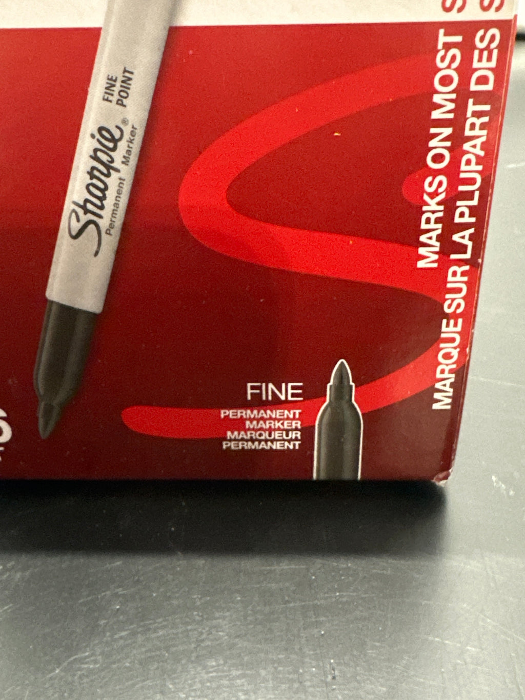 Sharpie fine point permanent markers black 36 count package detail