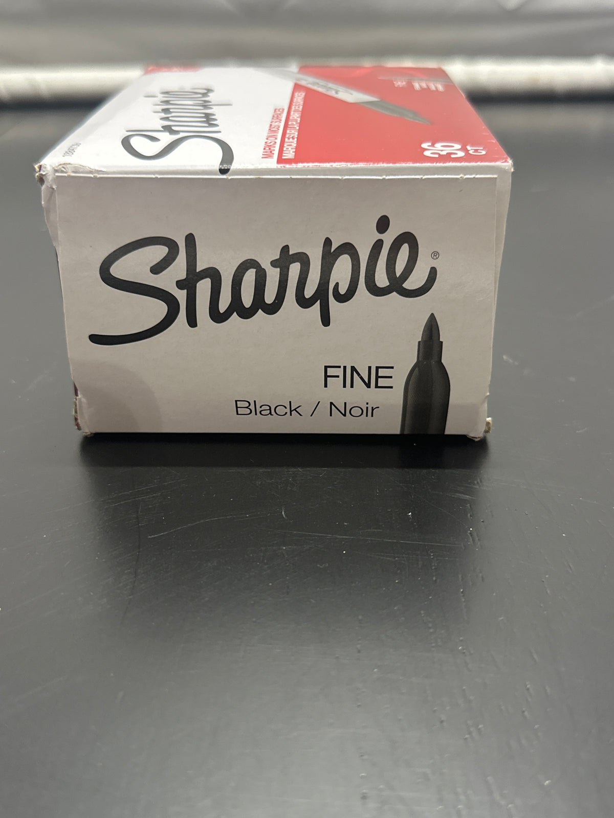 Sharpie fine point permanent markers black 36 count package detail