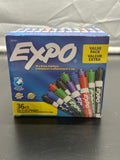 EXPO low odor dry erase markers assorted colors 36 count