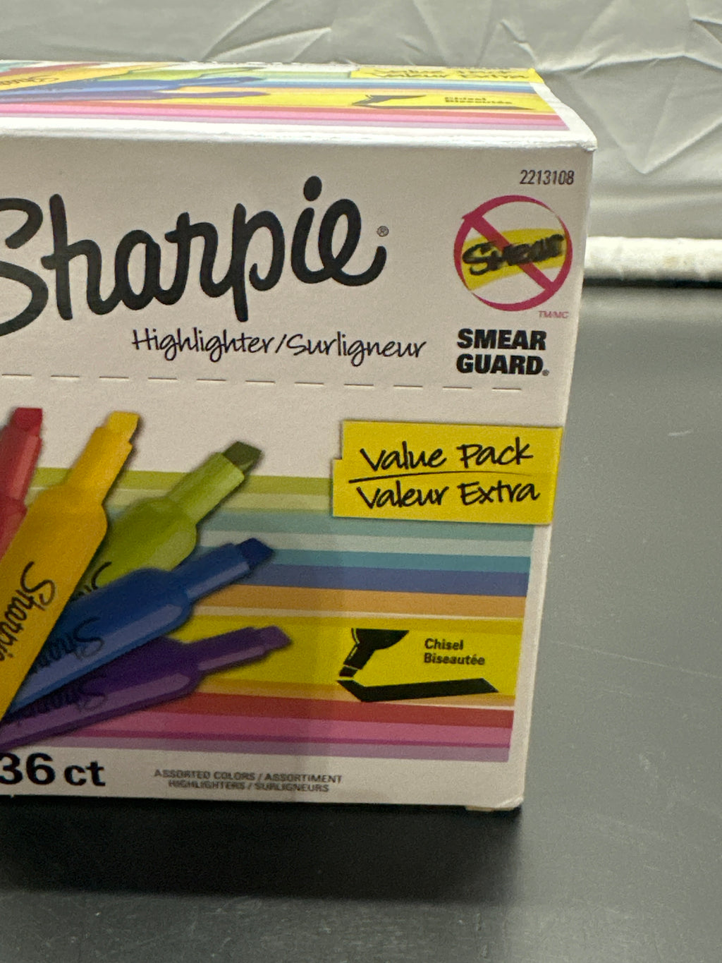 Sharpie Smear Guard highlighter value pack detail