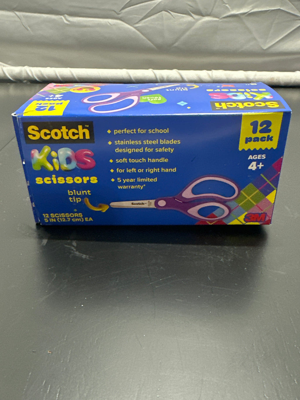 Scotch kids blunt tip scissors purple 12 pack