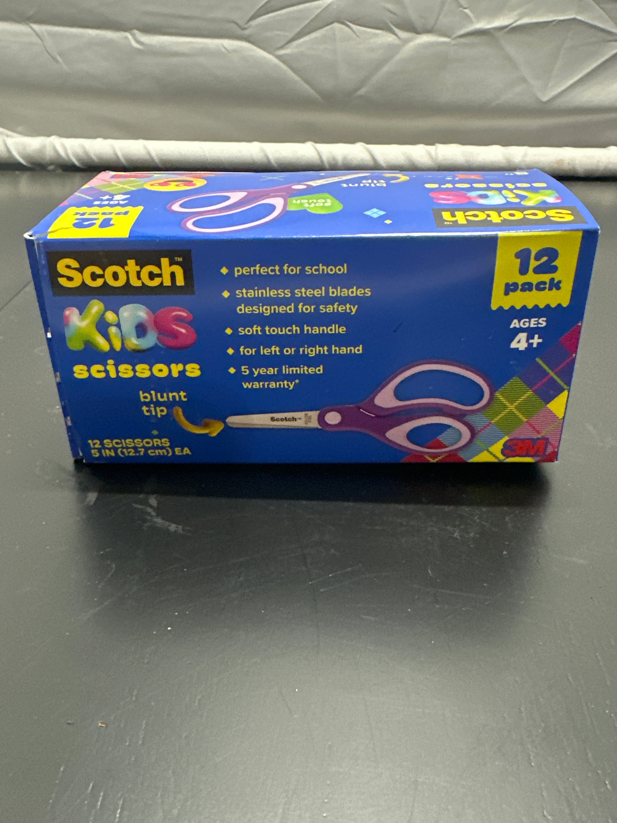 Scotch kids blunt tip scissors purple 12 pack