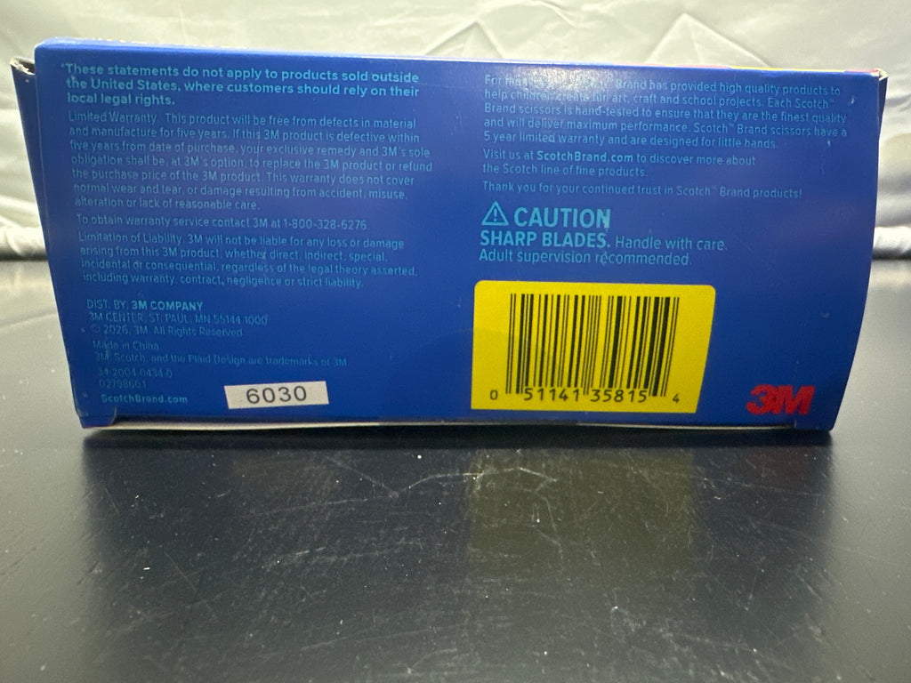 Scotch kids blunt tip scissors 12 pack package detail