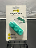 Wrap It Storage MagnaDock magnetic cord organizer teal