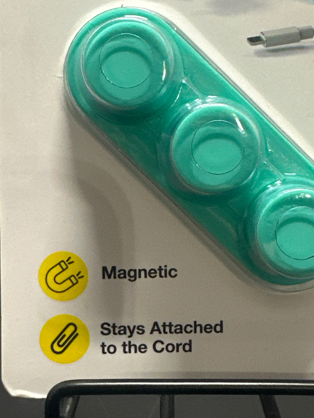 Wrap It Storage MagnaDock magnetic cord organizer detail