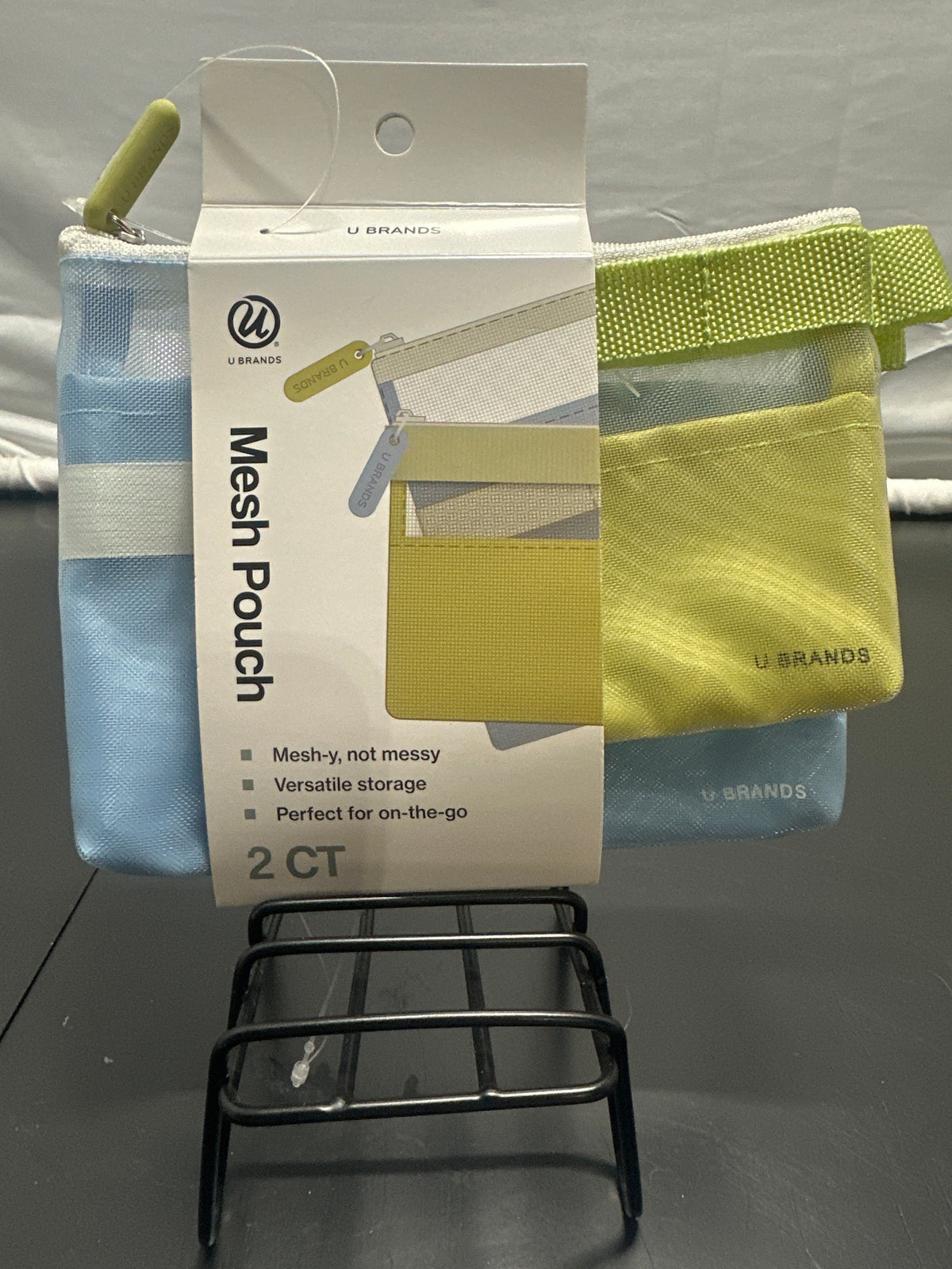U Brands mesh pouch set blue and green 2 count