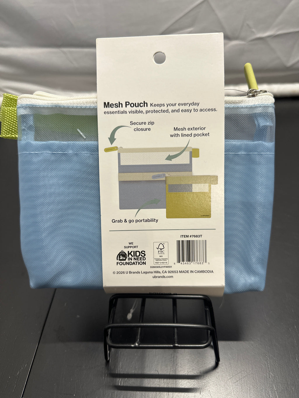 U Brands mesh pouch set detail