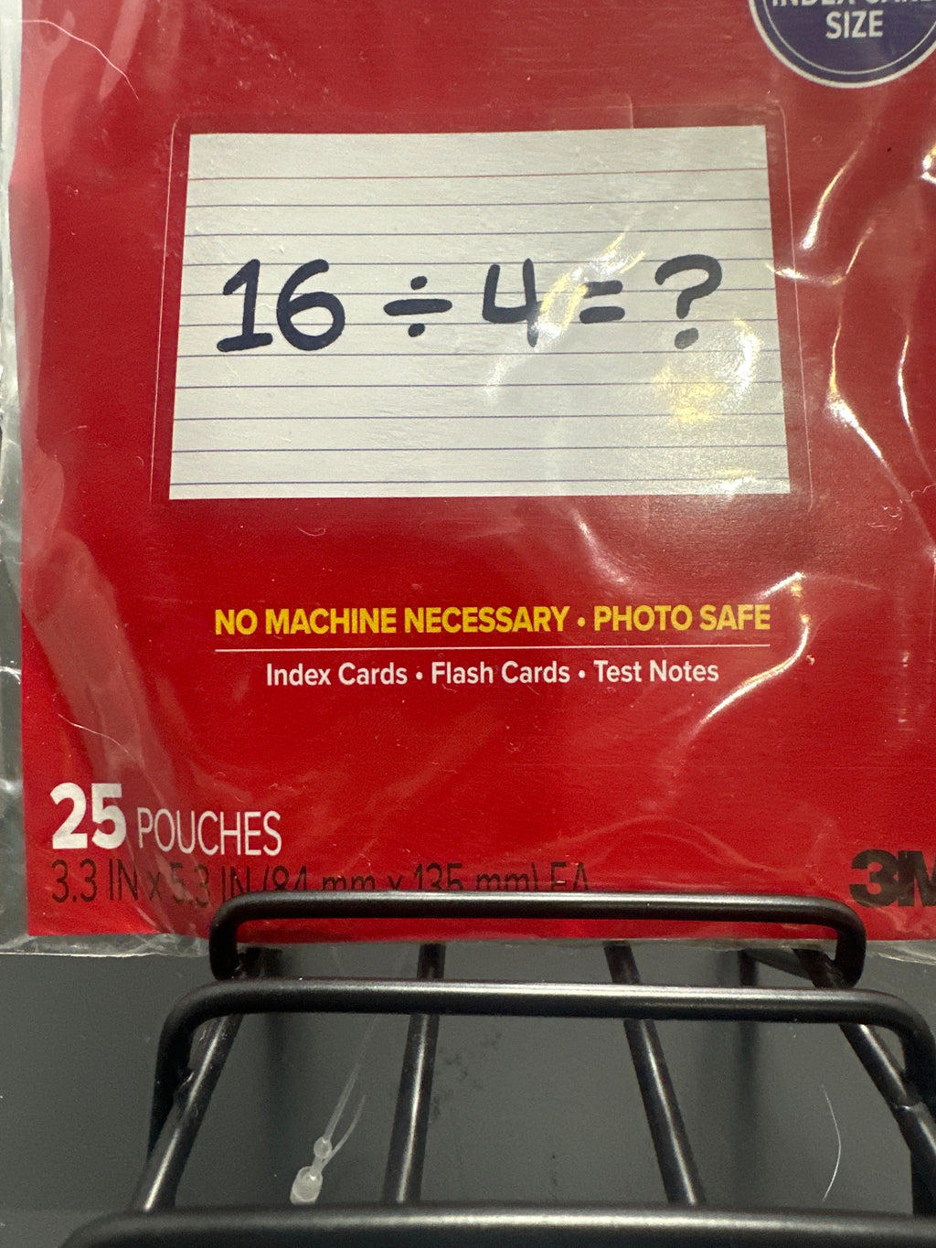 Scotch self-seal laminating pouches package detail