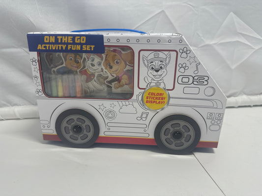 Paw Patrol On-The-Go Activity Fun Set – Coloring & Sticker Kit