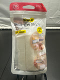 Wrap It Storage Stick Em adhesive hook and loop strips white 16 sets