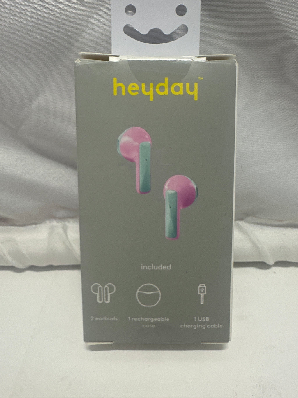 heyday True Wireless Earbuds Bluetooth 5.3 Candy Pink with Charging Case New