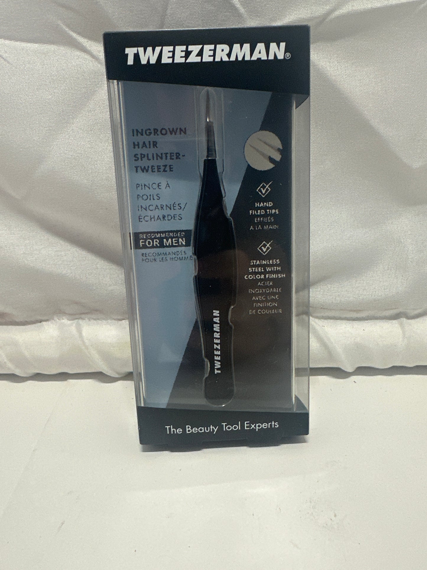 Tweezerman Ingrown Hair / Splinter Tweeze – Precision Stainless Steel Tweezers