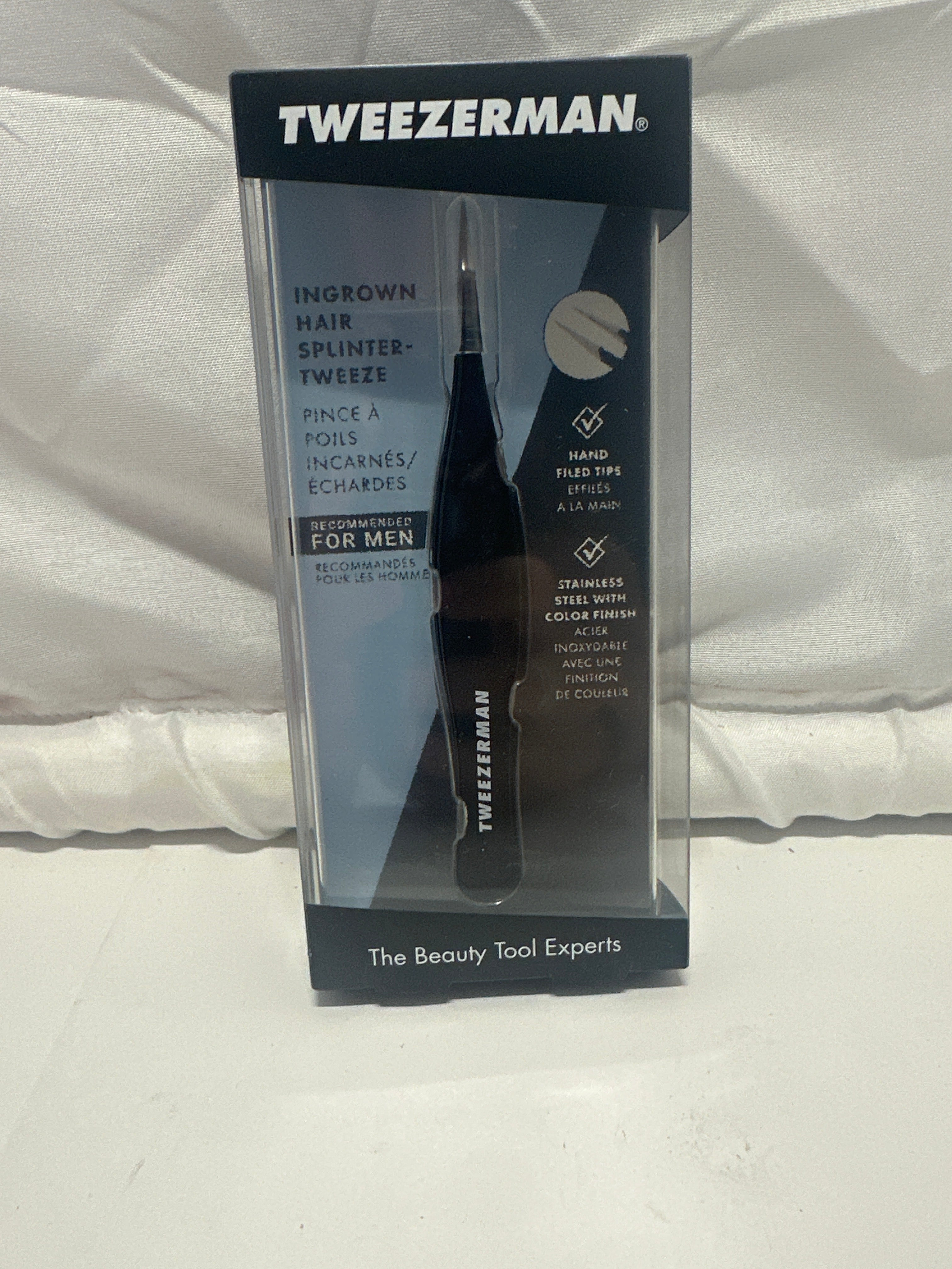 Tweezerman Ingrown Hair / Splinter Tweeze – Precision Stainless Steel Tweezers