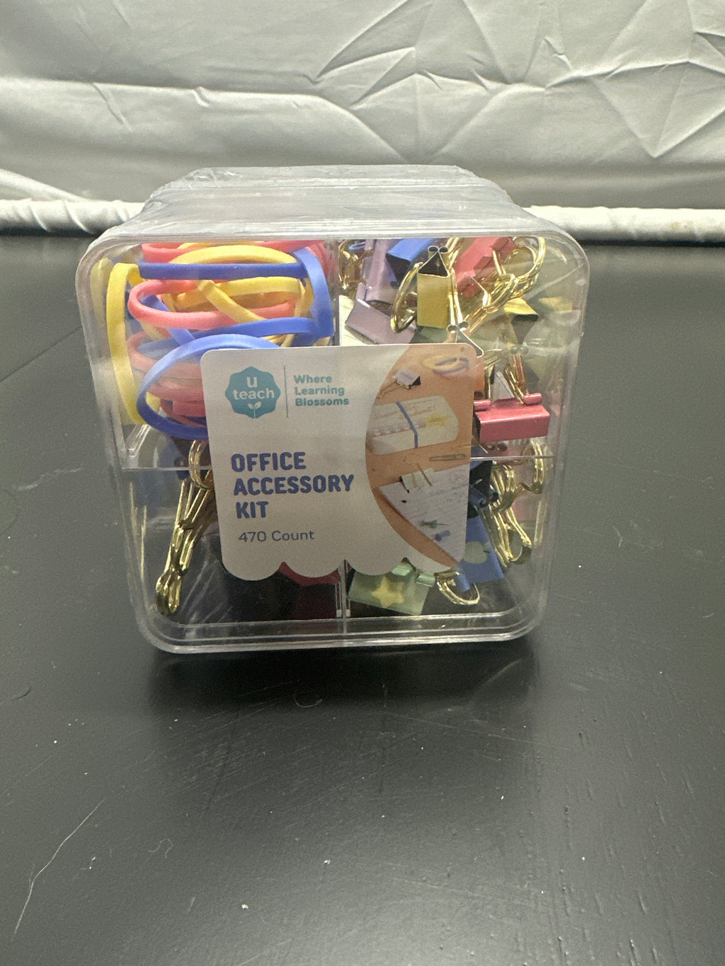 U Teach 470 count office accessory kit pastel assorted
