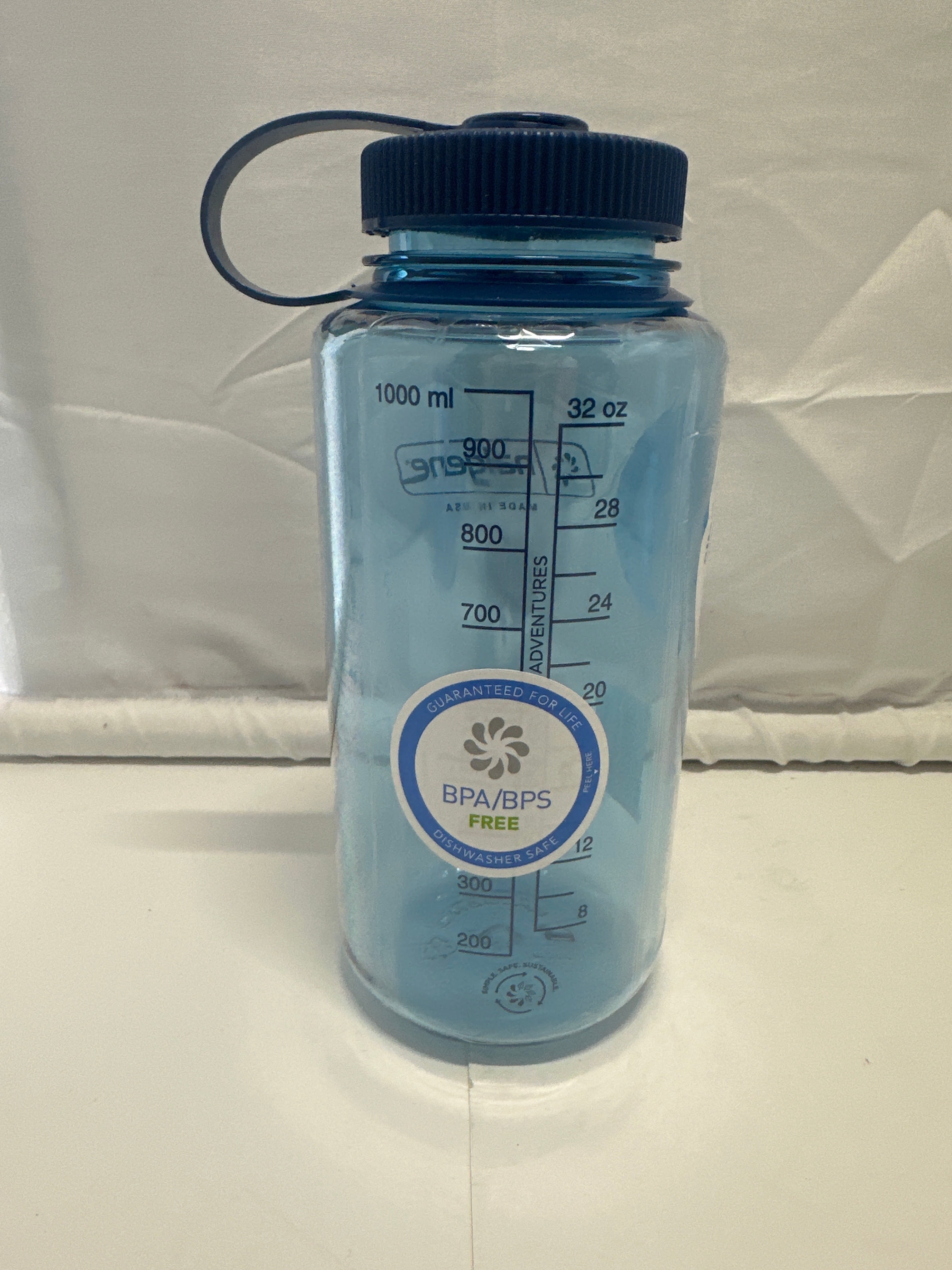 Nalgene Wide Mouth 32 oz Sustain Bottle - Baby Blue