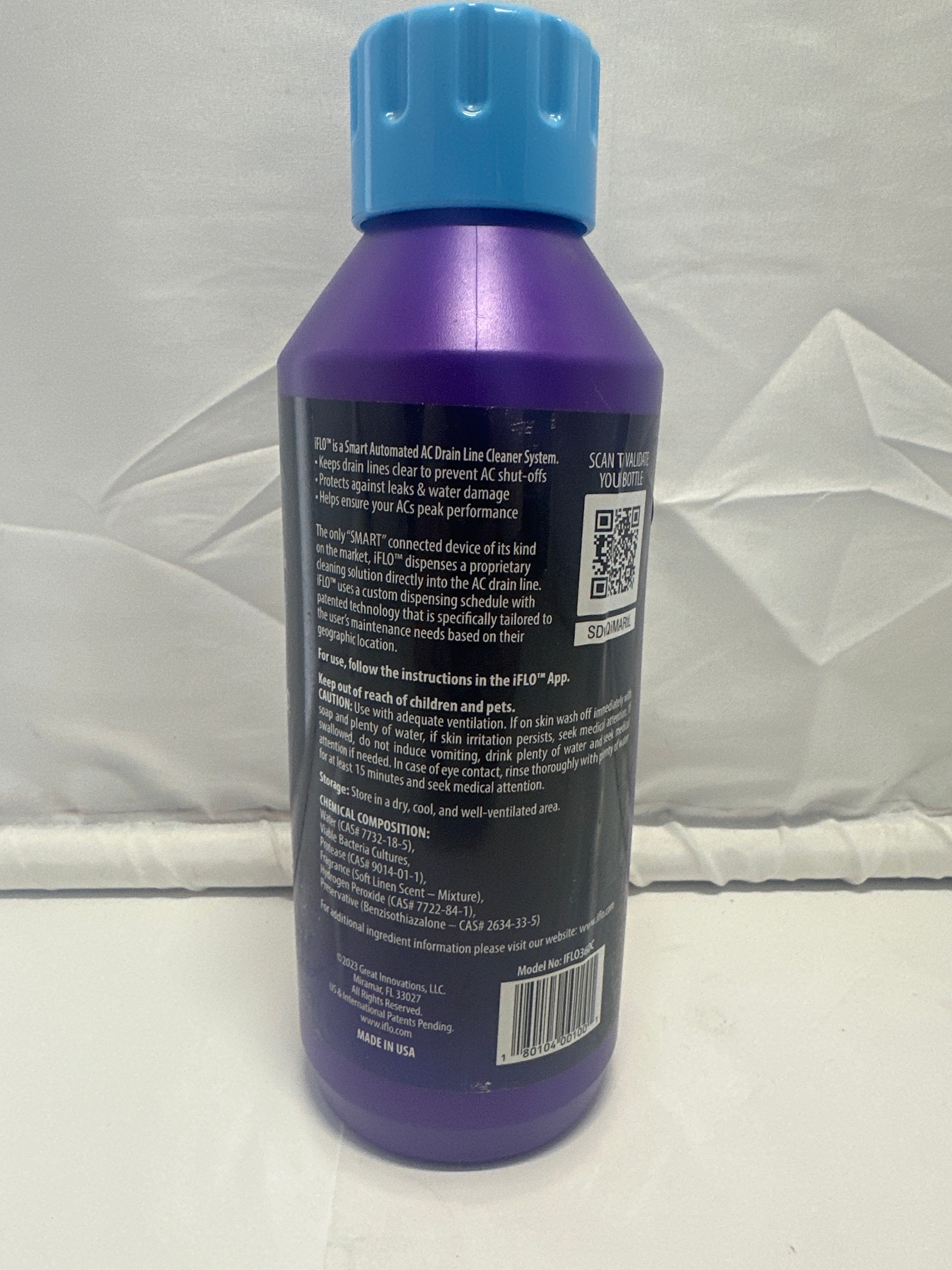 iFlo Refill Smart Automated A/C Drain Line & Pan Cleaner 3-Month Supply 36 oz