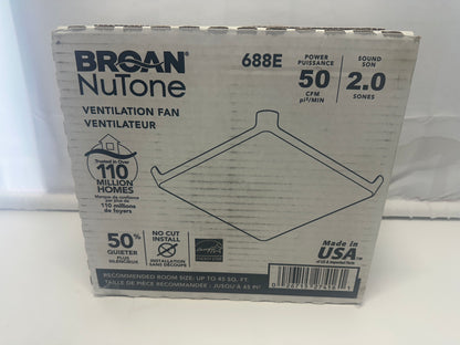Broan-NuTone 688E Ventilation Fan – 50 CFM Bathroom Exhaust Fan