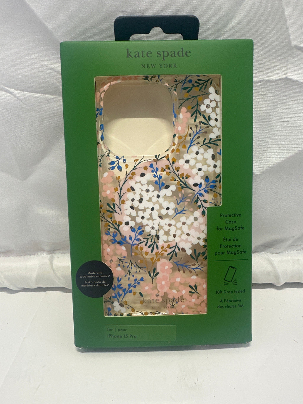 Kate Spade New York® Floral Clear Phone Case for iPhone 15 Pro