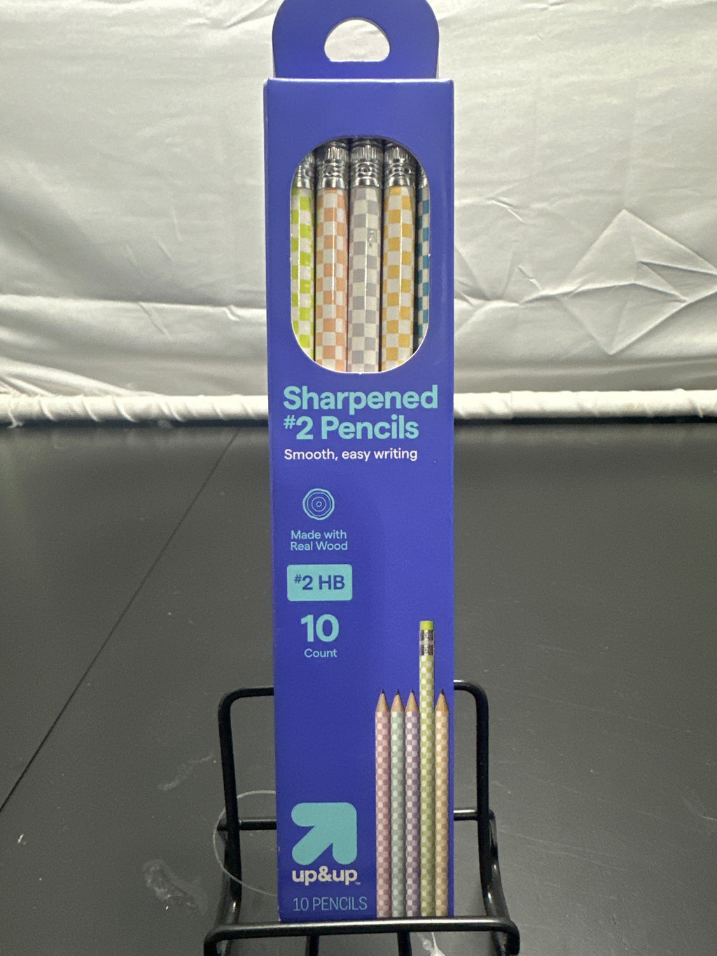 up&up 10 pack sharpened No. 2 HB pencils pastel checker