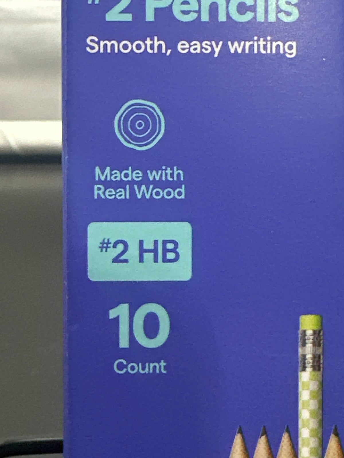 up&up 10 pack No. 2 pencils package detail