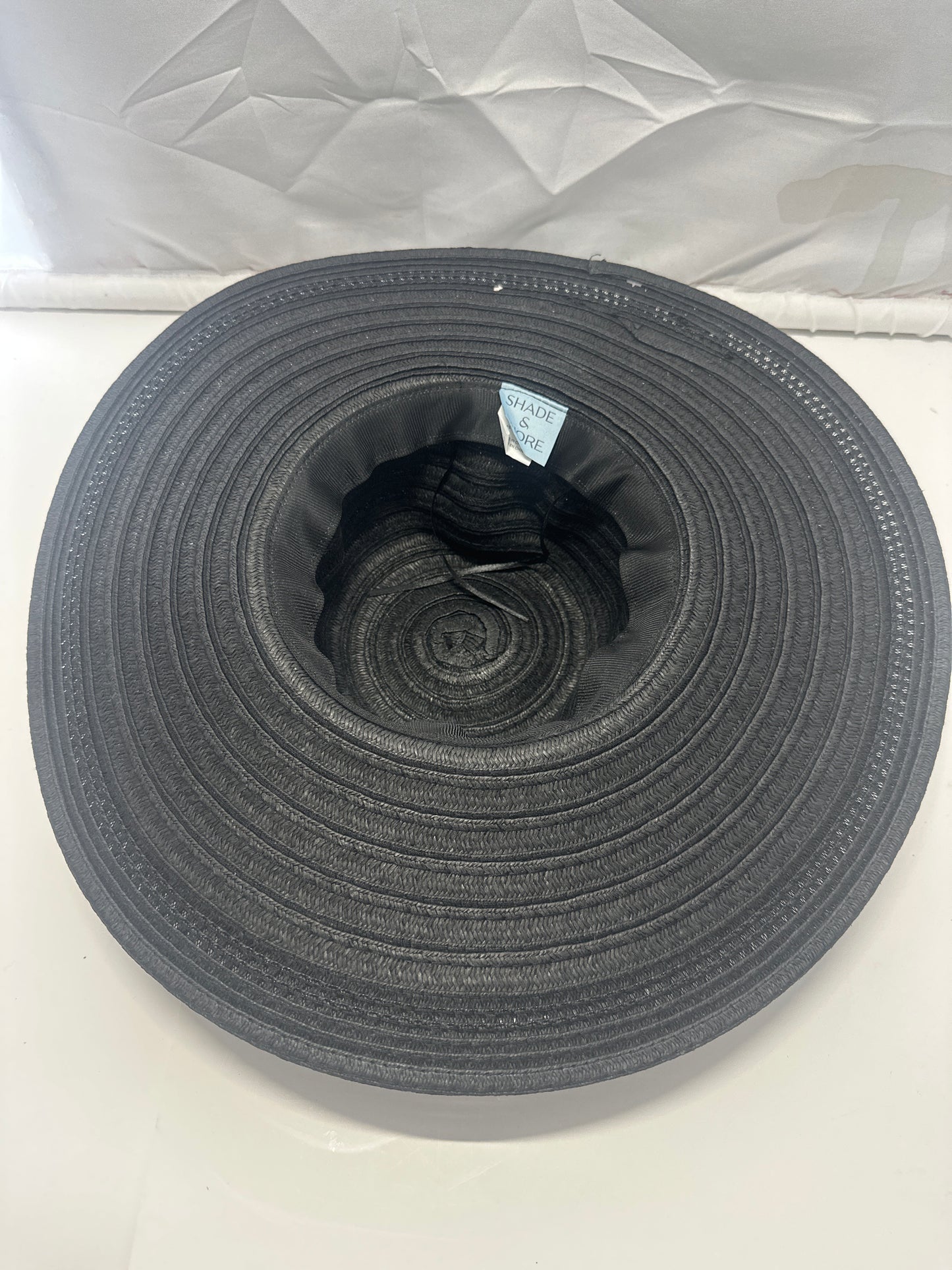 Shade & Shore Black Wide Brim Straw Sun Hat Women’s Beach Hat
