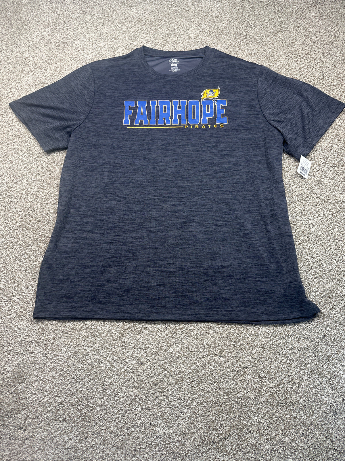 Fairhope Pirates Gray Performance T Shirt Size XXL