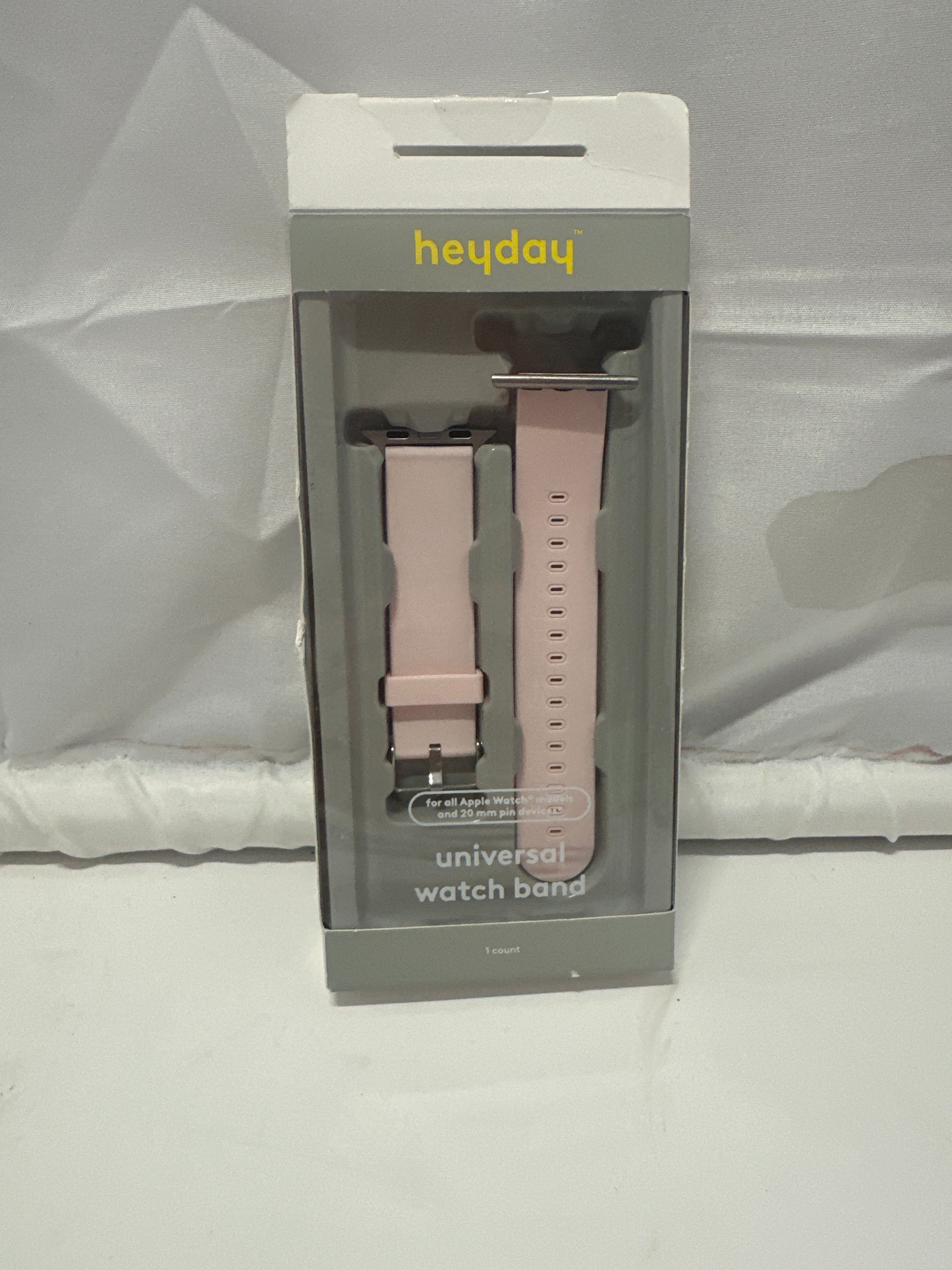 heyday Smartwatch Band Cosmetic Pink Fits 130mm to 225mm Wrists Silicone