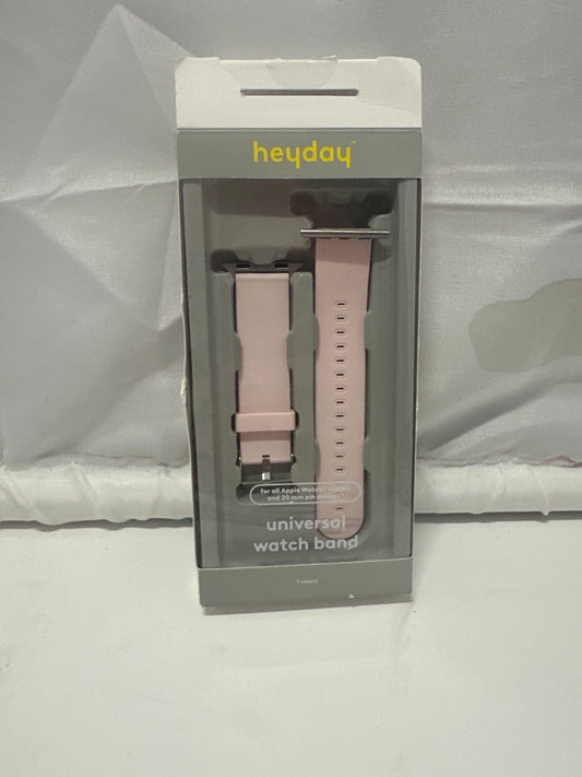 heyday Smartwatch Band Cosmetic Pink Fits 130mm to 225mm Wrists Silicone