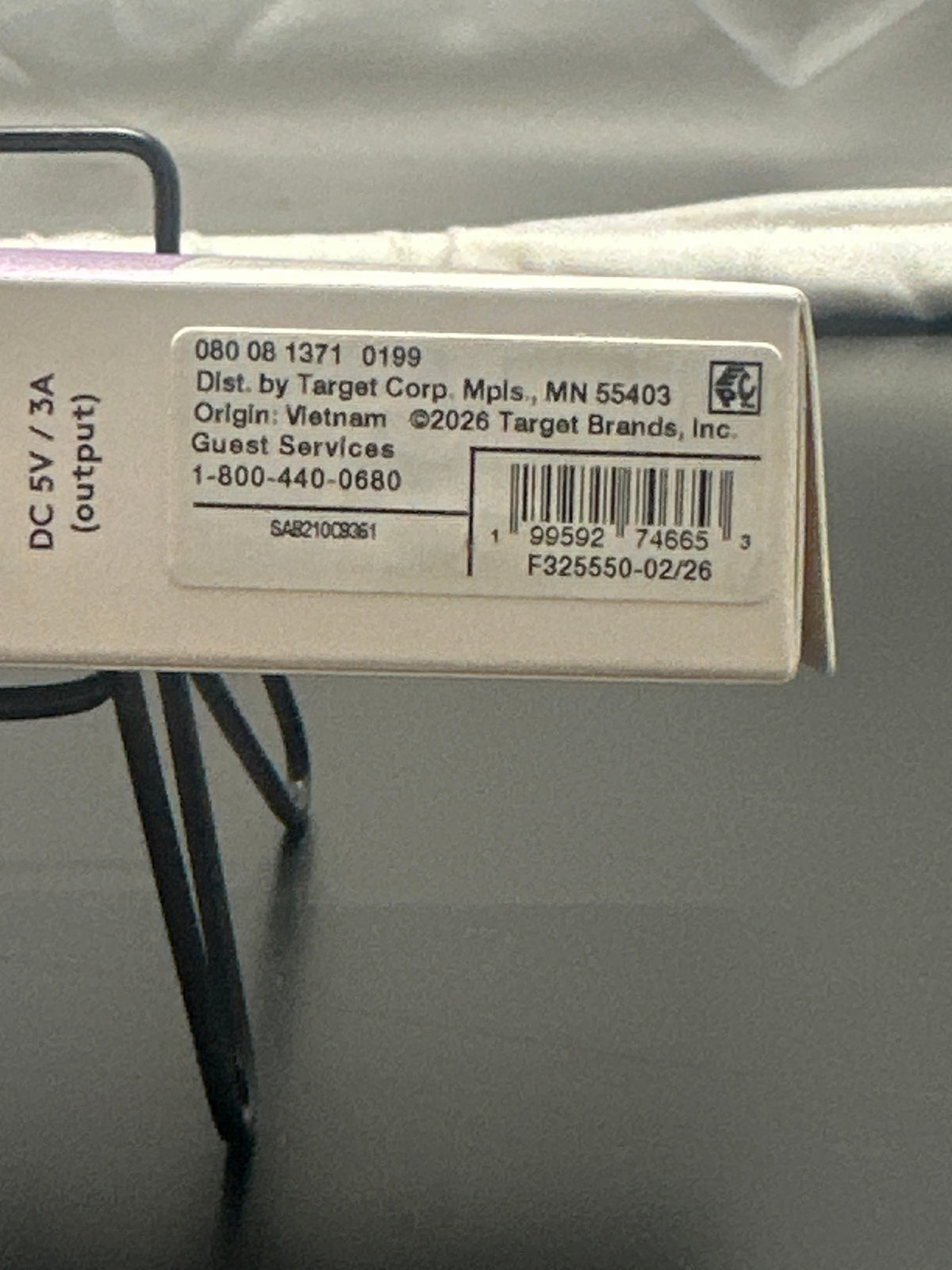 heyday Pastel Purple 10ft USB-A to USB-C silicone charging cable view 5