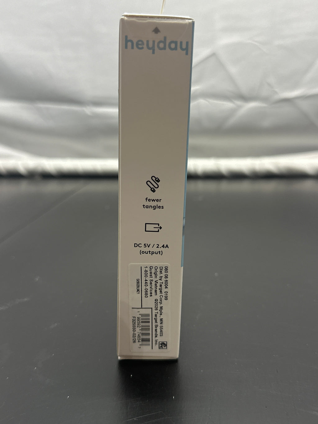 heyday Pastel Blue 8ft USB-A to Lightning Silicone Charging Cable