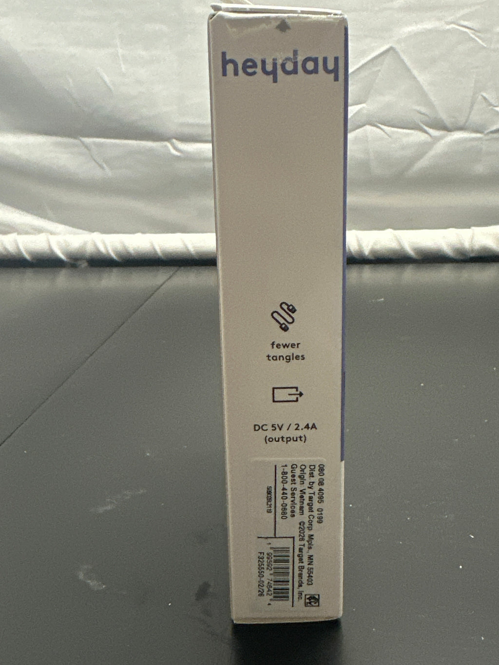 heyday Future Dusk 8ft USB-A to Lightning Silicone Charging Cable