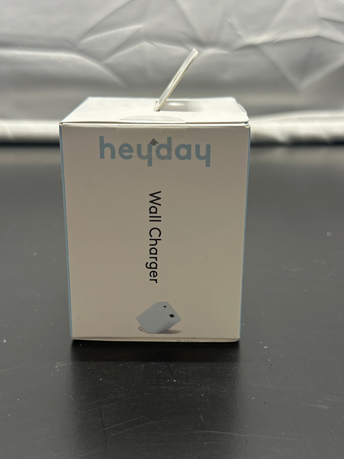 heyday blue 25W dual-port wall charger retail box side