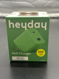 heyday Apple Green 25W dual-port wall charger view 2