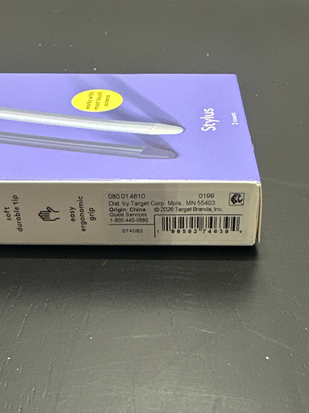 heyday purple and silver stylus set