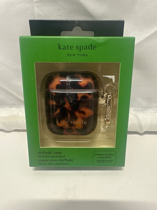 Kate Spade AirPods Case Tortoiseshell Brown Black Wireless Charging