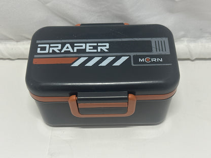 Draper Snack Box Lunch Container – Black & Orange Storage Case