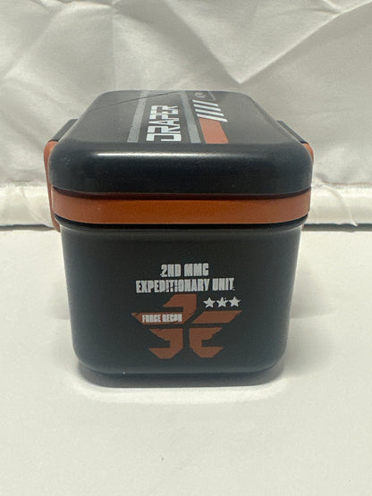 Draper Snack Box Lunch Container – Black & Orange Storage Case