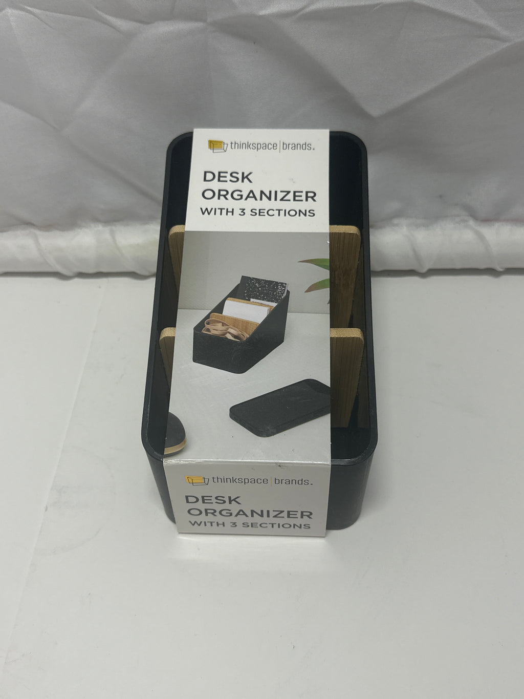 Thinkspace Brands Desk Organizer – 3 Section Storage Caddy