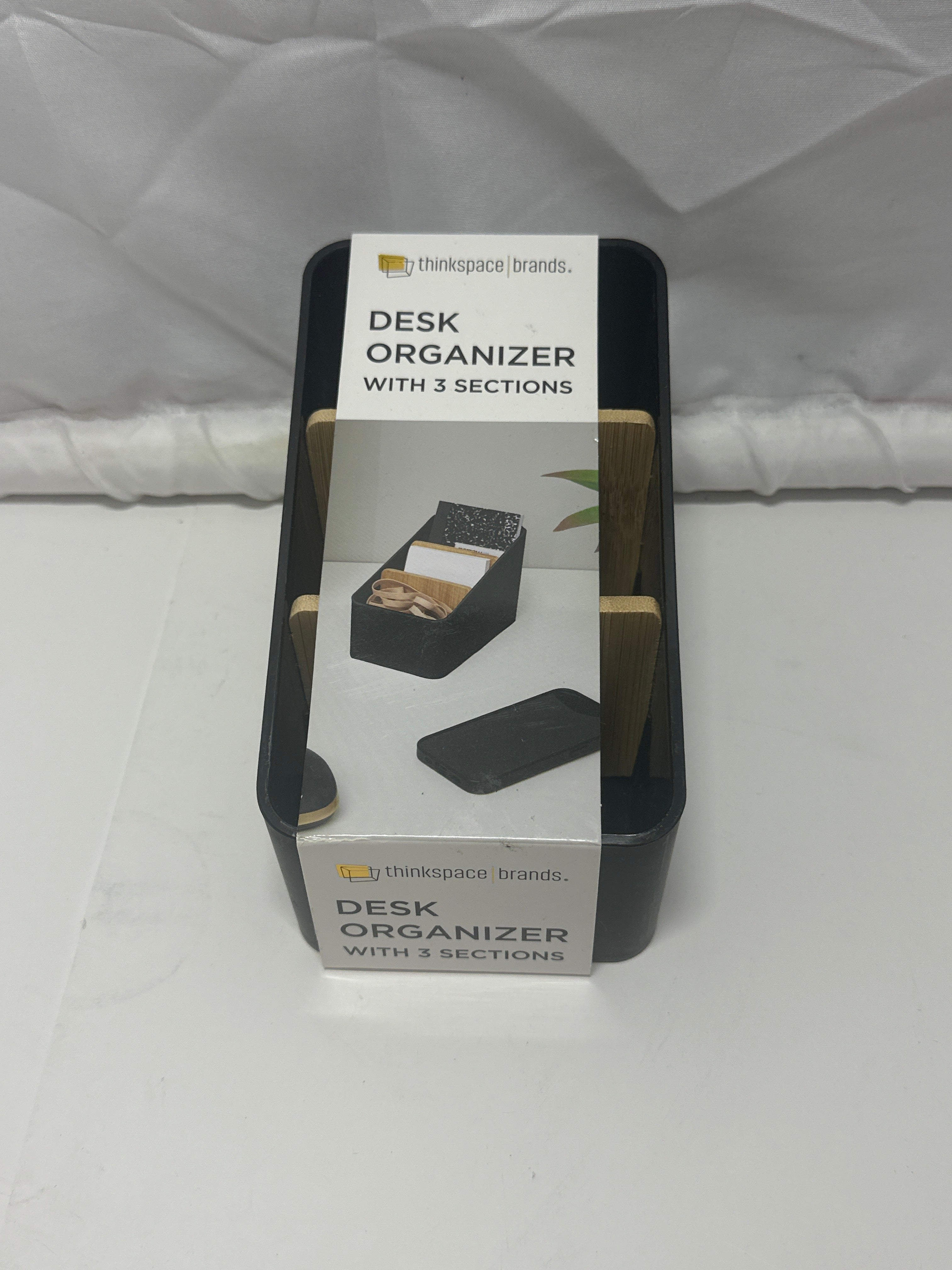Thinkspace Brands Desk Organizer – 3 Section Storage Caddy