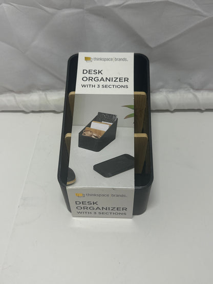 Thinkspace Brands Desk Organizer – 3 Section Storage Caddy