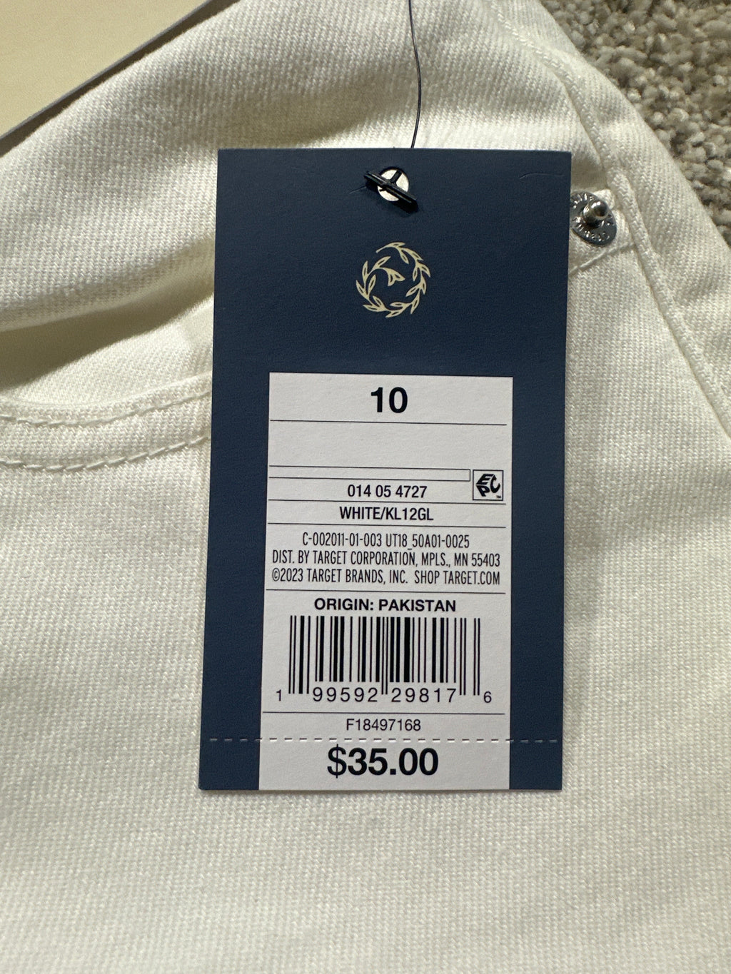 Universal Thread Women's White High Rise Kick Flare Jeans Size 10