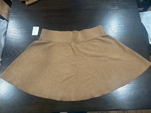 A New Day Women's Brown Knit Pull On Flare Skirt XXL