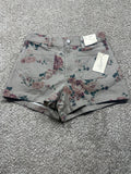 Universal Thread women’s floral khaki sailor shorts, front view