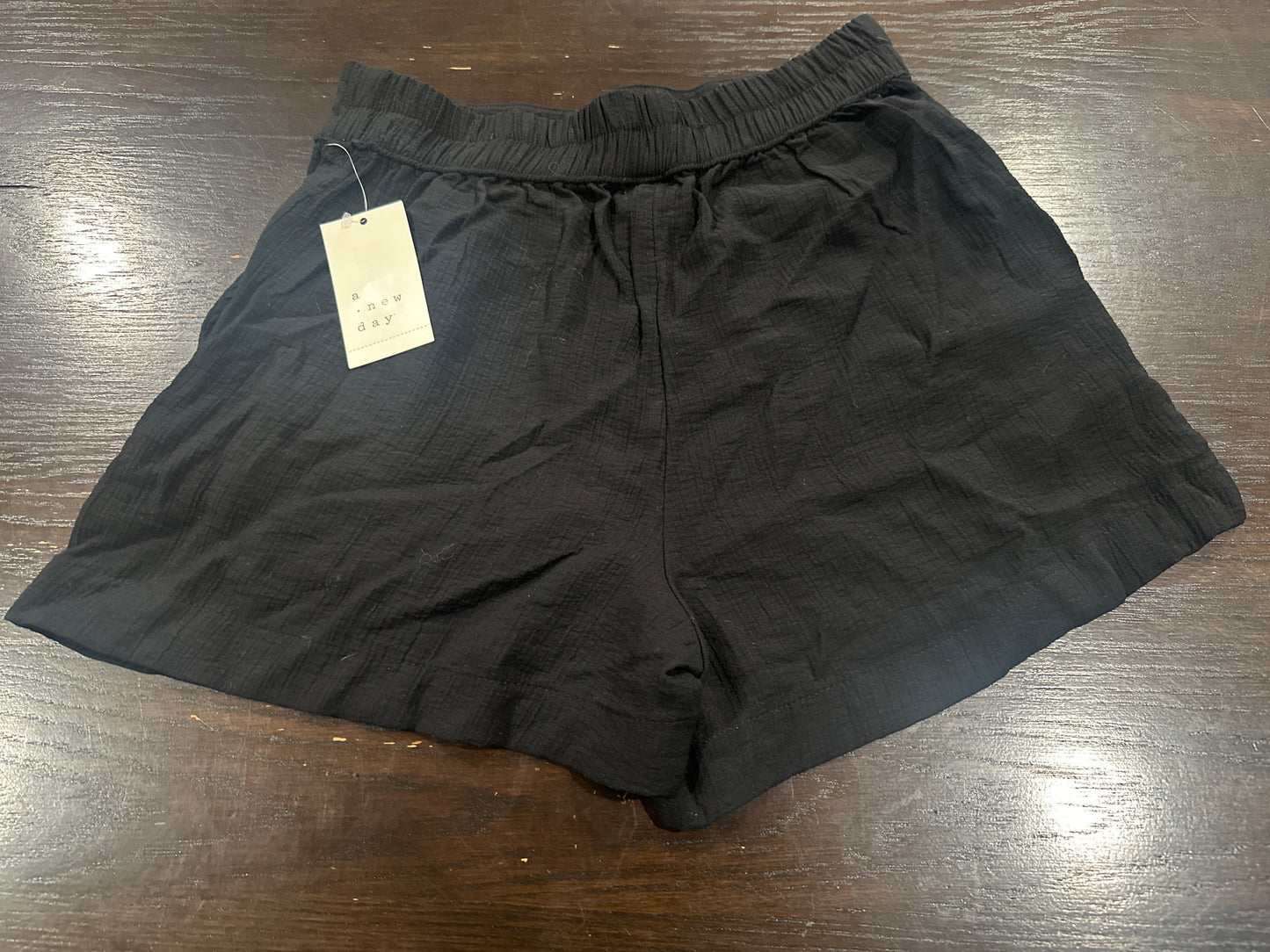 A New Day Women's Black Pull On Gauze Casual Shorts