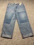 Universal Thread women’s medium wash high-rise vintage straight jeans, front view
