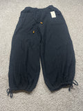 Universal Thread women’s black cotton gauze drawstring pants front view