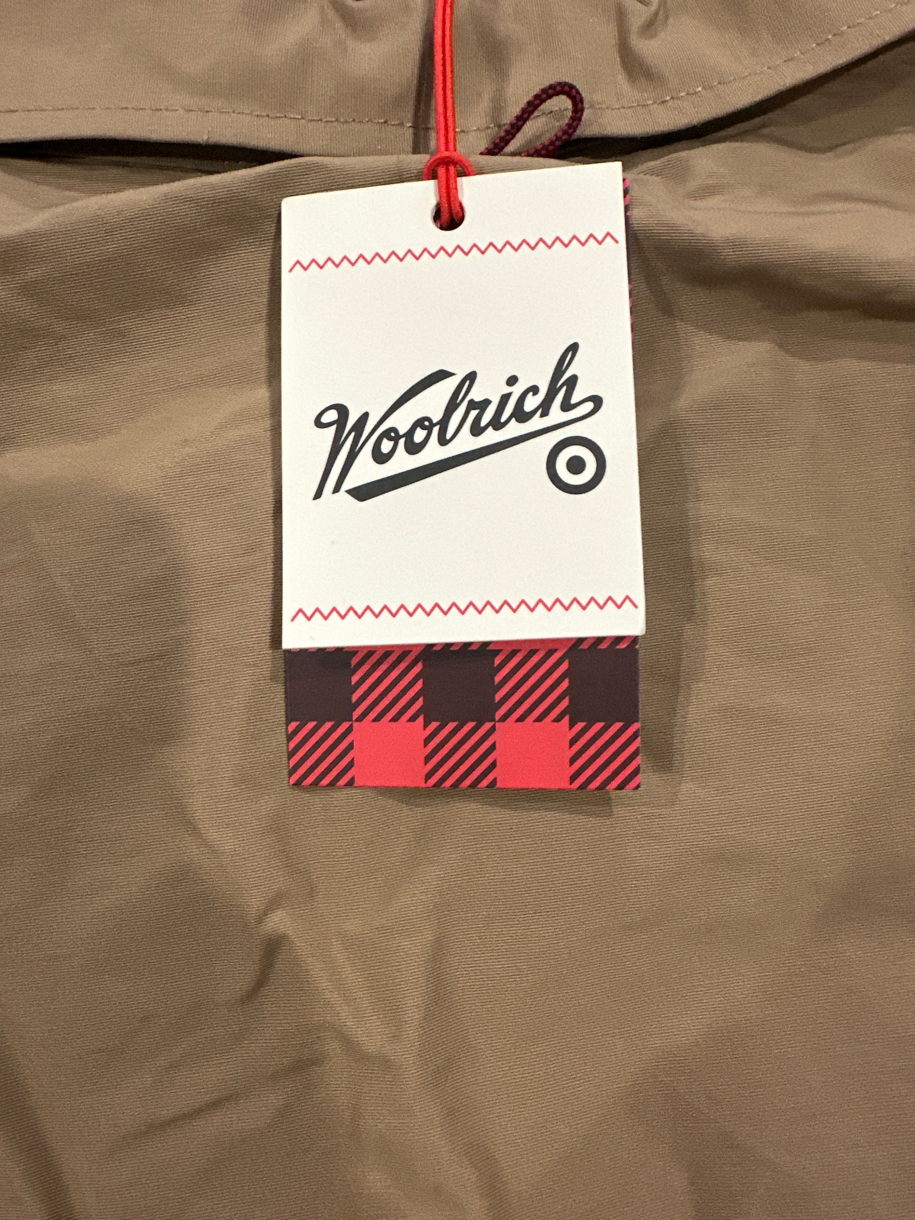 Woolrich Men's Khaki Lined Fishing Shirt Button Up Long Sleeve