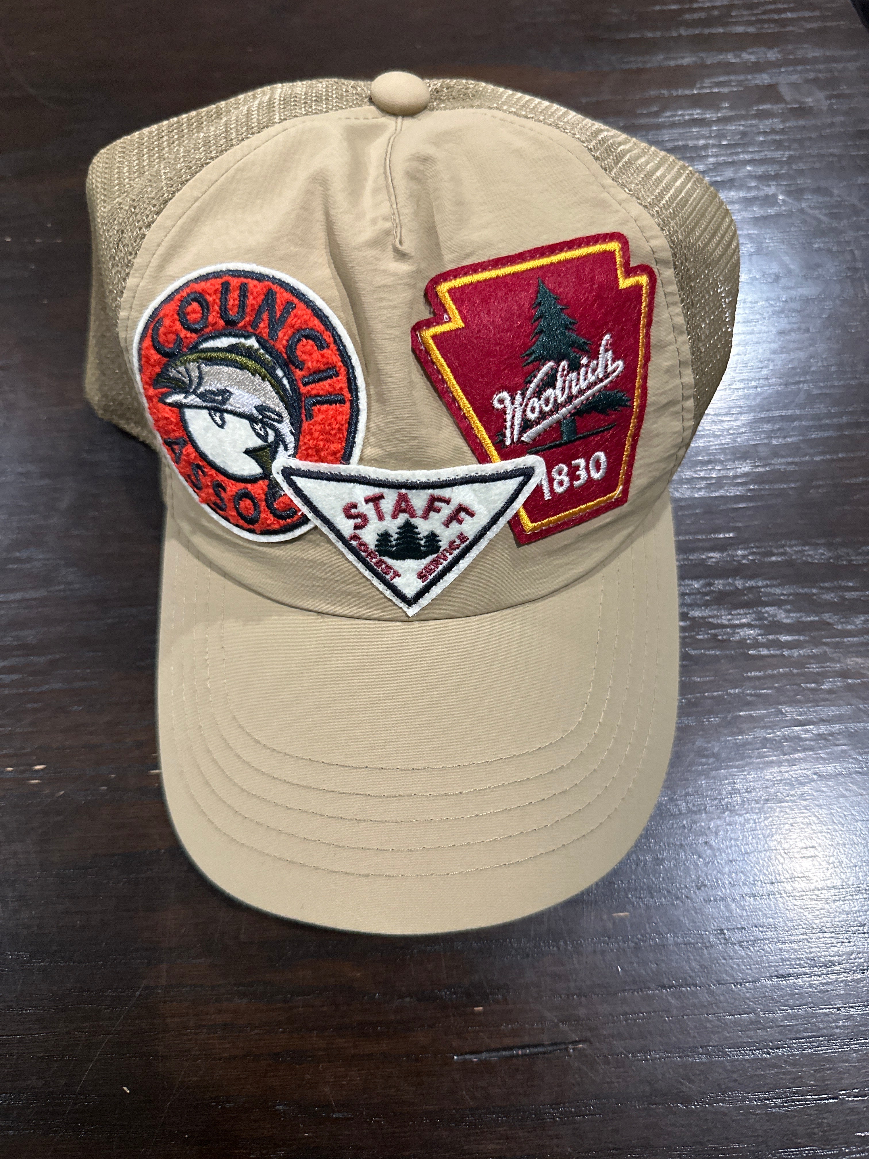 Woolrich Trucker Hat Woodland Patch Snapback Adjustable Mesh Cap